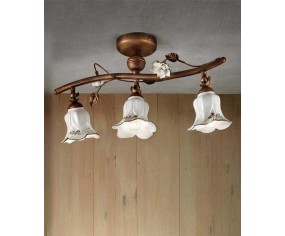 FERROLUCE PLAFONIERA PISA C126/3