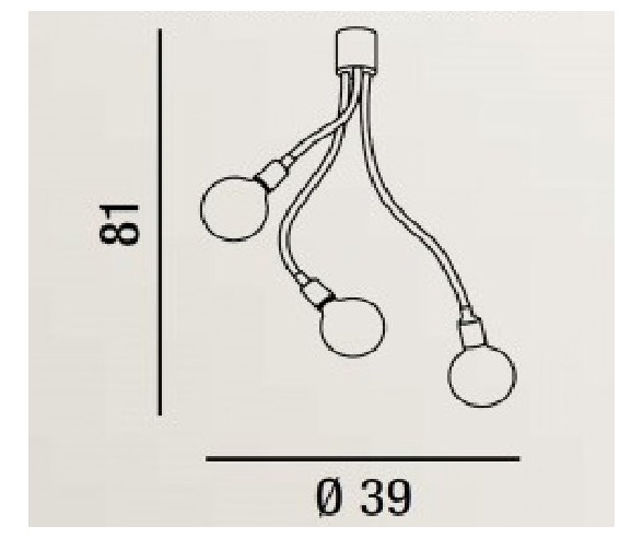 PERENZ PLAFONIERA BULBO