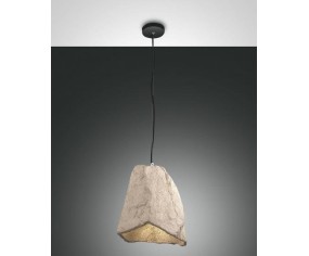 FABAS LUCE SUSPENSION LAMP ROCK E27 metal structure