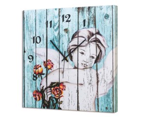 PINTDECOR QUADRO/OROLOGIO MODERNO L'ANGELO DELLE ROSE