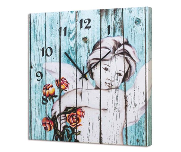 PINTDECOR QUADRO/OROLOGIO MODERNO L'ANGELO DELLE ROSE