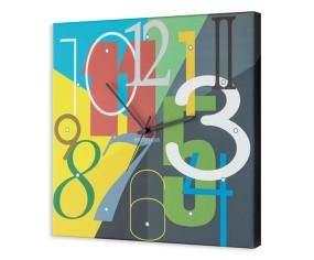PINTDECOR QUADRO/OROLOGIO MODERNO COLOR NUMBERS