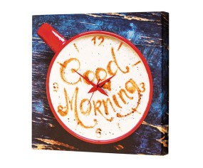 PINTDECOR QUADRO/OROLOGIO MODERNO GOOD MORNING