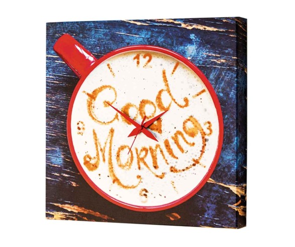 PINTDECOR QUADRO/OROLOGIO MODERNO GOOD MORNING