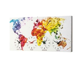 PINTDECOR QUADRO/OROLOGIO MODERNO GLOBE TIME