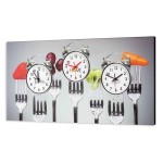 PINDECOR MODERN PAINTING/CLOCK HORLOGE DE CUISINE