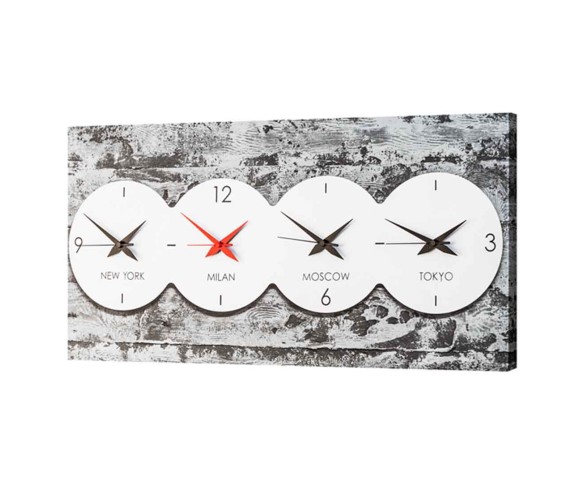 PINTDECOR MODERN PAINTING/CLOCK IN TIME