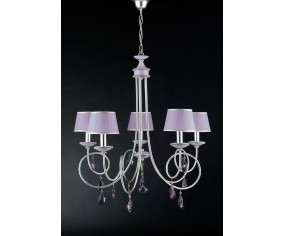 GRAZIOSO ILLUMINAZIONE LAMPADARIO 5 LUCI PENELOPE