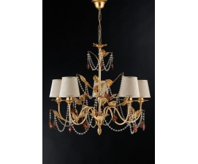 GRAZIOSO ILLUMINAZIONE LAMPADARIO 5 LUCI IRIS