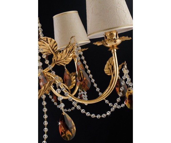 GRAZIOSO ILLUMINAZIONE LAMPADARIO 5 LUCI IRIS