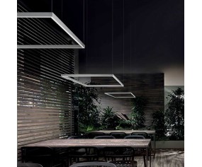 BRAGA ILLUMINAZIONE SOSPENSIONE FLAT LED RETTANGOLARE 2