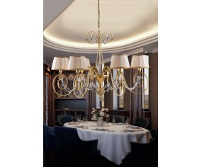 GRAZIOSO ILLUMINAZIONE LAMPADARIO 6 LUCI ILARIA