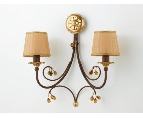 GRAZIOSO ILLUMINAZIONE APPLIQUE 2 LUCI PERLA