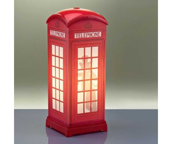 LINEA ZERO LAMPADA DA TAVOLO RED PHONE BOX