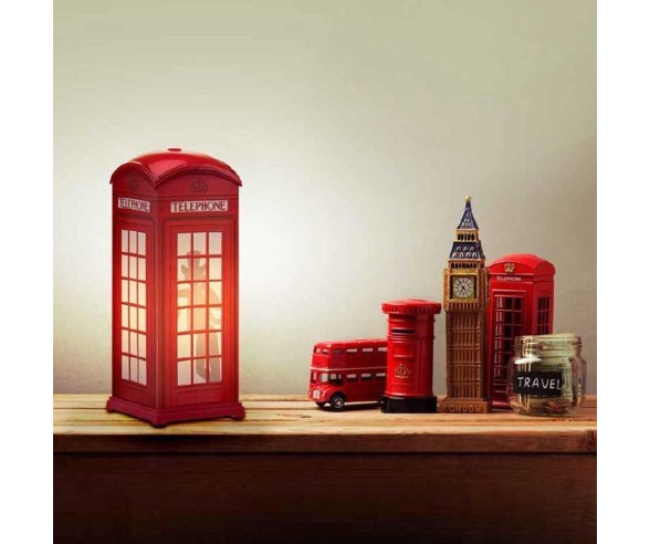 LINEA ZERO LAMPADA DA TAVOLO RED PHONE BOX