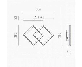 GEA LUCE APPLIQUE AFRODITE LED 2