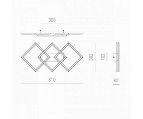 GEA LUCE APPLIQUE AFRODITE LED 2
