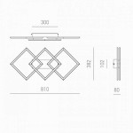 GEA LUCE APPLIQUE AFRODITE LED