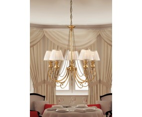 GRAZIOSO ILLUMINAZIONE LAMPADARIO 5 LUCI ROMANTICA