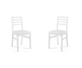 Sedia in legno Tropea con seduta in ecopelle Beige 2