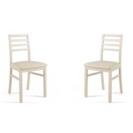 Sedia in legno Tropea con seduta in ecopelle Beige