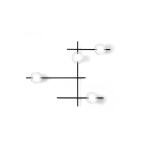MILOOX APPLIQUE O PLAFONIERA MIKADO 4 LUCI