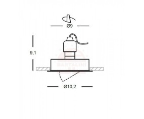 GEA LUCE FARETTO INCASSO ORIENTABILE GFA 001/002 2