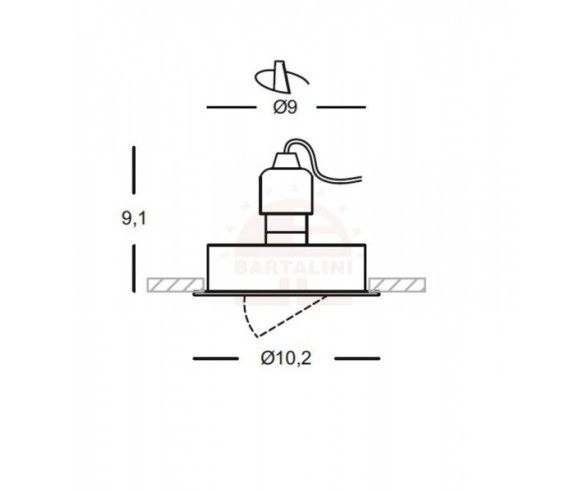 GEA LUCE FARETTO INCASSO ORIENTABILE GFA 001/002