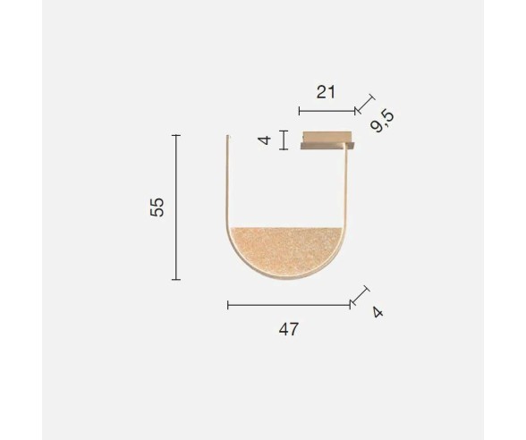 ONDALUCE PLAFONIERA LOTUS