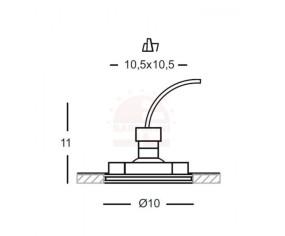GEA LUCE FARETTO INCASSO IN GESSO GFA 591 2