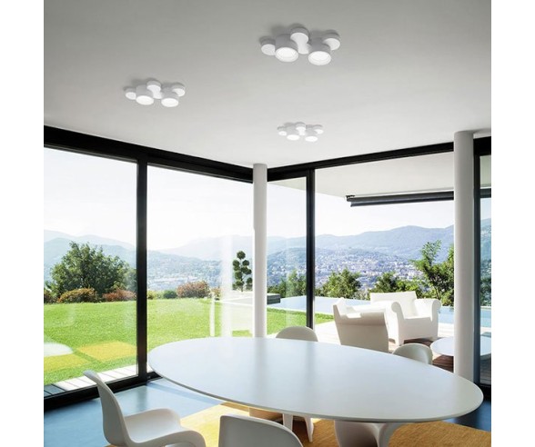 SFORZIN PLAFONIERA IN GESSO CHIO