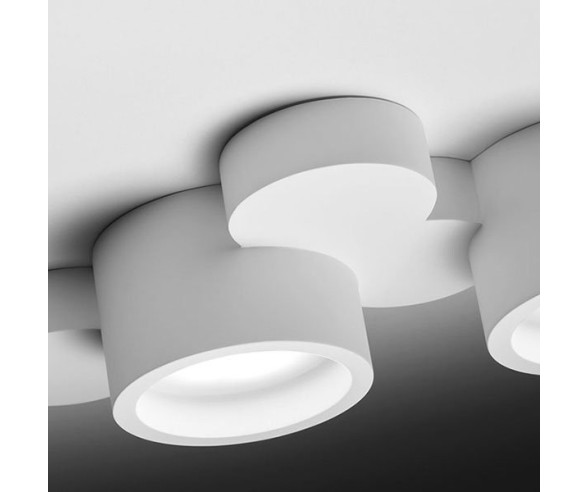 SFORZIN PLAFONIERA IN GESSO CHIO