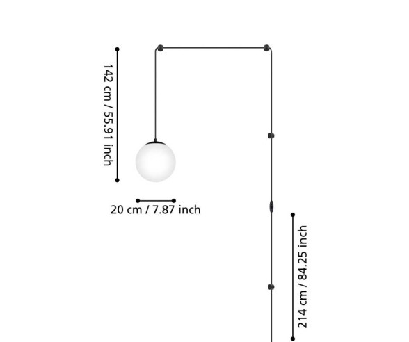 SOSPENSIONE PER CAMERA DA LETTO RONDO 3
