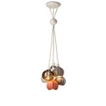 FERROLUCE DECO' LAMPADARIO AFOXE 6 VETRI