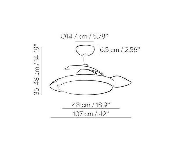 ACB VENTILATORE DA SOFFITTO ZONDA