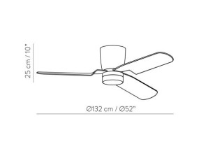 ACB VENTILATORE DA SOFFITTO CON LED BRISA 2