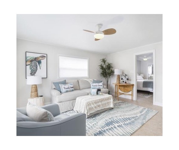 ACB VENTILATORE DA SOFFITTO LUCE LED BISE