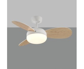 ACB VENTILATORE DA SOFFITTO LUCE LED BISE