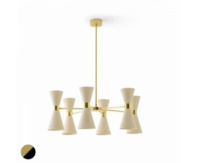 STILNOVO LAMPADARIO MEGAFONO 3 LUCI 2