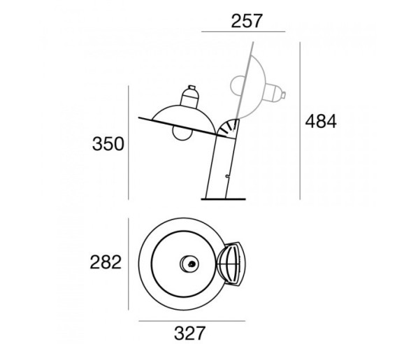 STILNOVO LAMPADA DA TAVOLO O AP LAMPIATTA