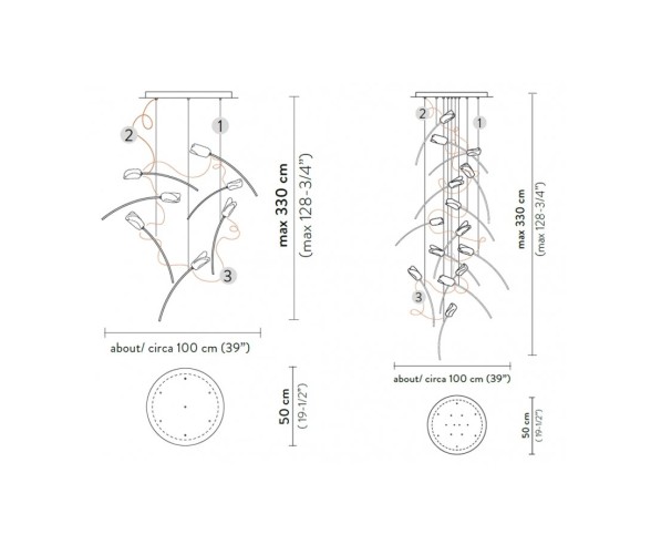 SLAMP SOSPENSIONE TULIP ROUND
