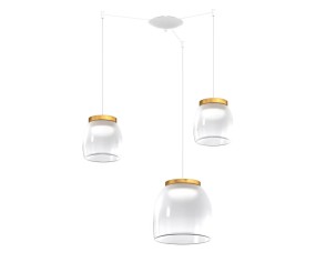 TOP LIGHT SOSPENSIONE 3 LUCI DRUM