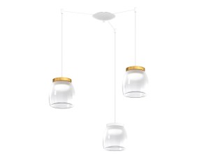 TOP LIGHT SOSPENSIONE 3 LUCI DRUM 2