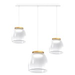TOP LIGHT SOSPENSIONE 3 LUCI RETTANGOLARE DRUM