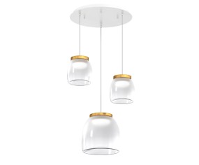 TOP LIGHT SOSPENSIONE TONDA 3 LUCI DRUM