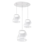 TOP LIGHT SOSPENSIONE TONDA 3 LUCI DRUM