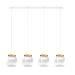 TOP LIGHT SOSPENSIONE RETTANGOLARE 4 LUCI DRUM