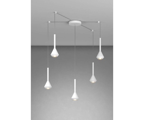 TOP LIGHT SOSPENSIONE 5 LUCI AYGO