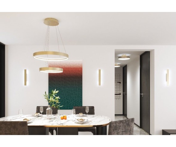 TOP LIGHT SOSPENSIONE 2 ANELLI MALIKA