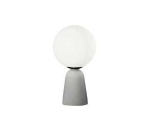 Abat-Jour bedside lamp in concrete and white glass